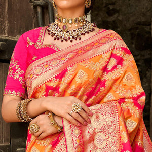 Multicolor Festive Wear Woven Silk Saree