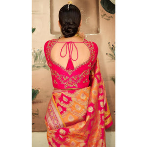 Multicolor Festive Wear Woven Silk Saree