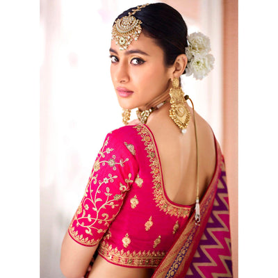 Multicolor Festive Wear Woven Silk Saree