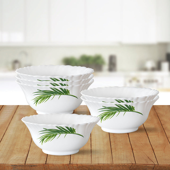 Larah by Borosil Crescent Veg Bowl Set