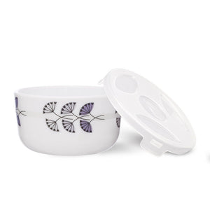 Larah by Borosil Floret Katori w Lid