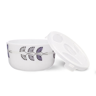 Larah by Borosil Floret Katori w Lid