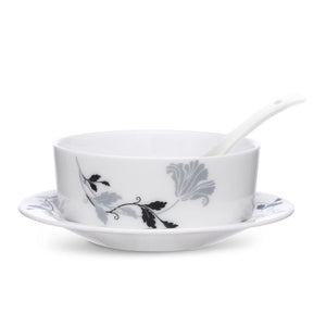 Larah by Borosil Millenia Soup Bowl w Saucer Set