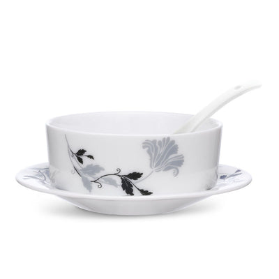 Larah by Borosil Millenia Soup Bowl w Saucer Set