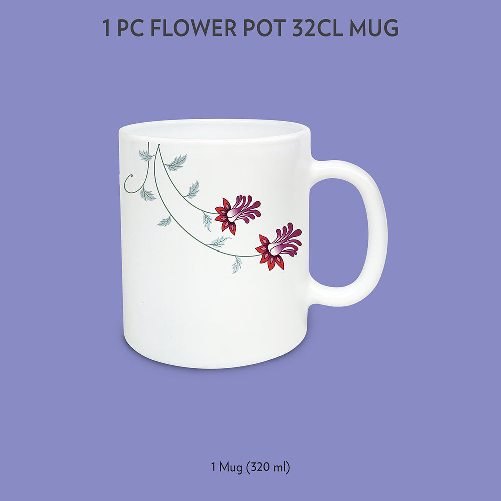 Larah by Borosil Flower Pot Mug