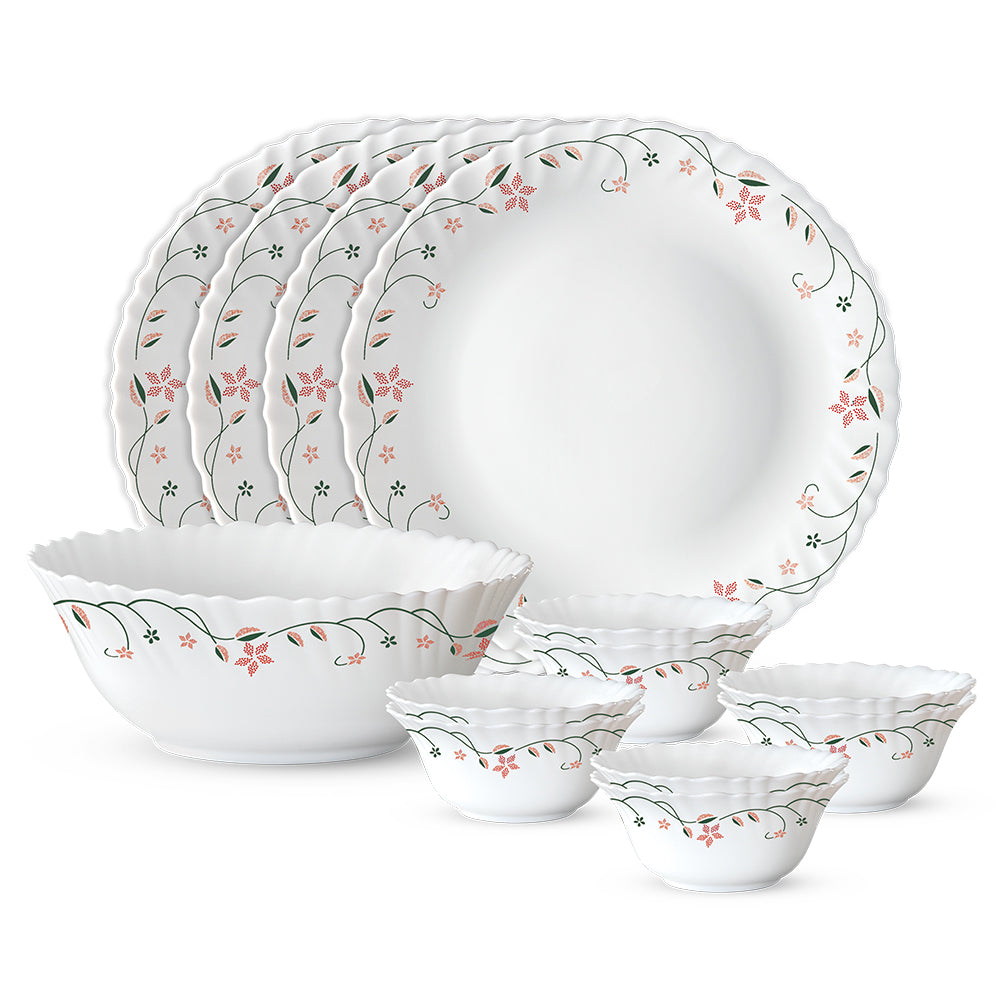 Larah by Borosil, Garland Dinner Set