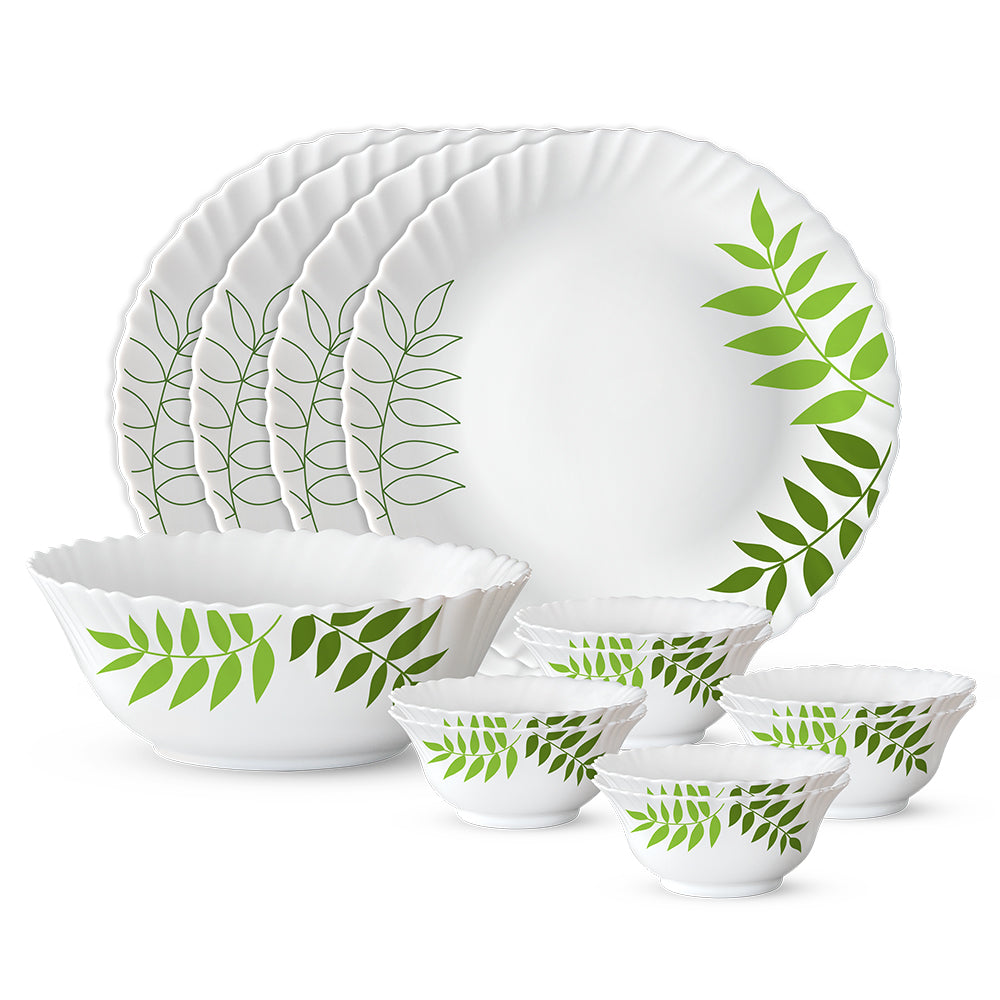 Larah by Borosil, Lush Dinner Set