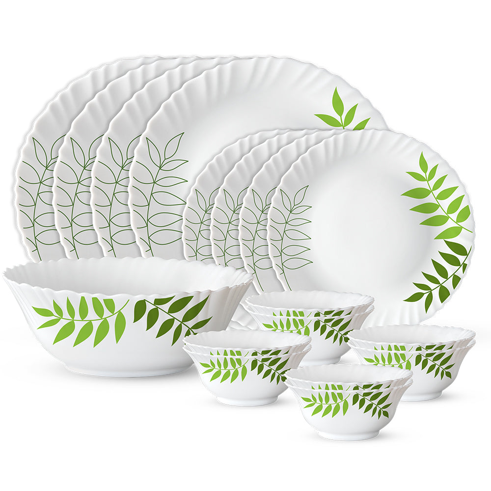 Larah by Borosil, Lush Dinner Set