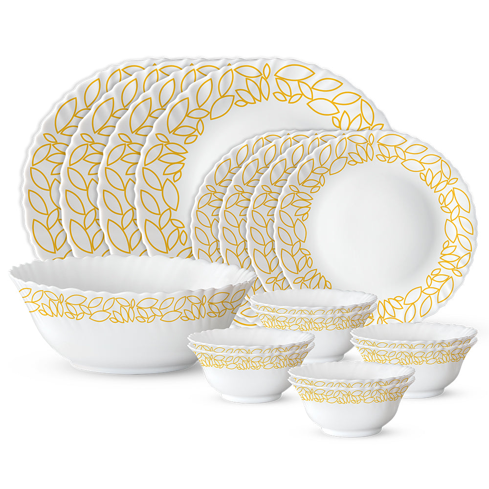 Larah by Borosil, Radiant Dinner Set