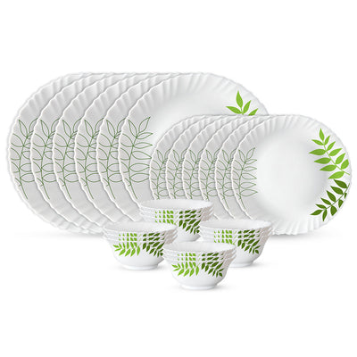 Larah by Borosil, Lush Dinner Set