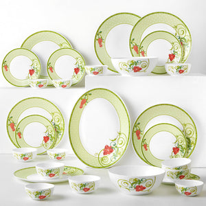 Larah by Borosil Emerald Dinner Set