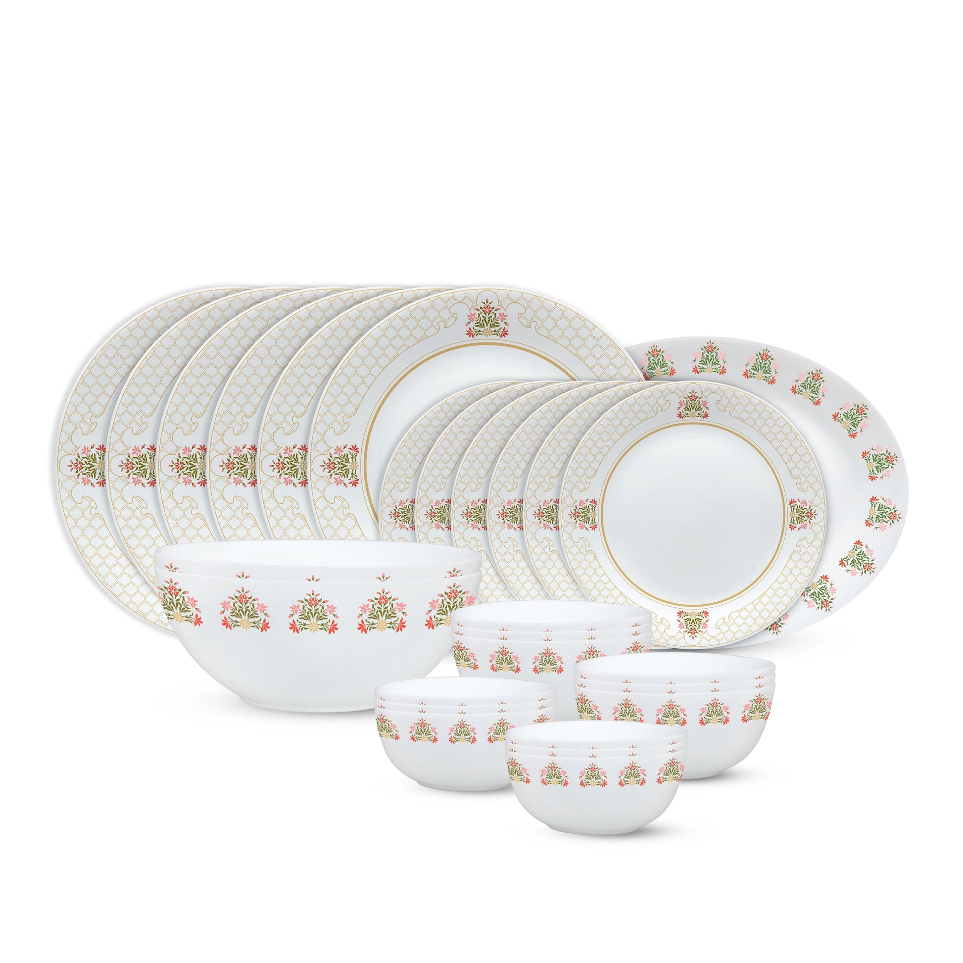 Larah by Borosil, Shalimar Dinner Set