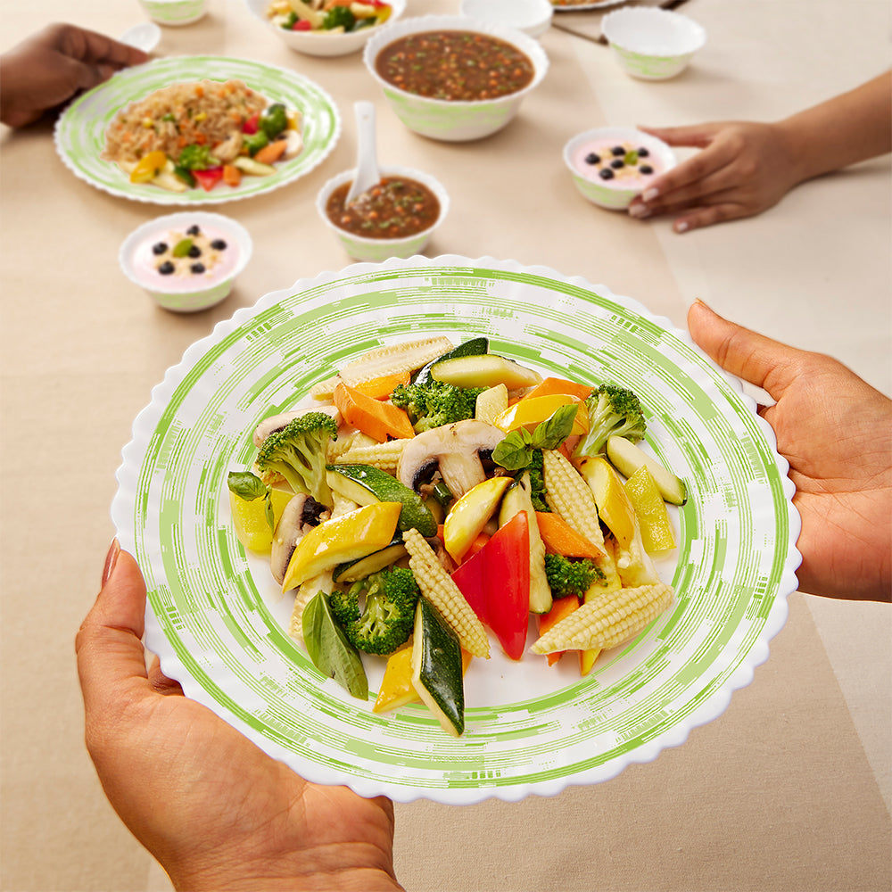 Larah by Borosil, Aura Dinner Set