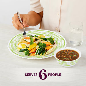 Larah by Borosil, Aura Dinner Set