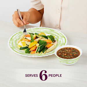 Larah by Borosil, Aura Dinner Set