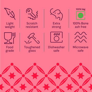 Larah by Borosil, Aura Dinner Set