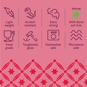 Larah by Borosil, Aura Dinner Set