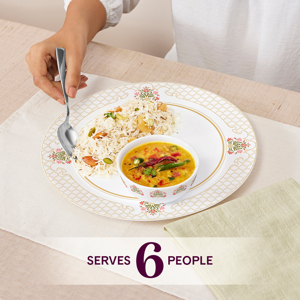 Larah by Borosil, Shalimar Dinner Set