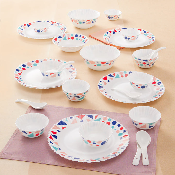 Larah by Borosil, Speckle Dinner Set