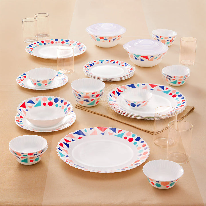 Larah by Borosil, Speckle Dinner Set