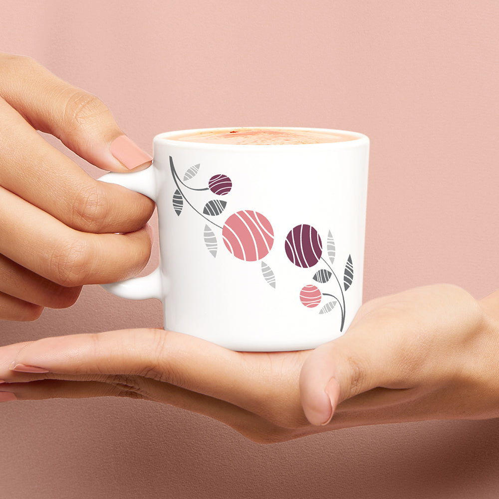 Larah By Borosil Dahlia Mug Set