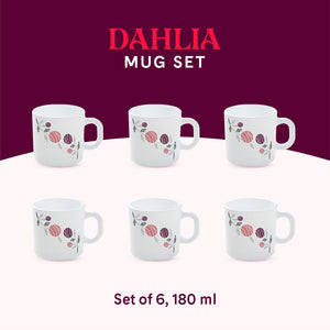 Larah By Borosil Dahlia Mug Set