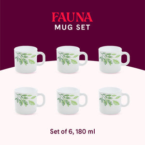 Larah By Borosil Fauna Mug Set