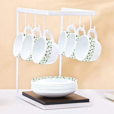 Larah By Borosil Sage Cup n Saucer Set