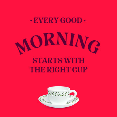 Larah By Borosil Sage Cup n Saucer Set