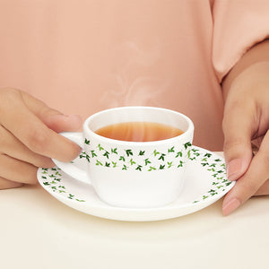 Larah By Borosil Sage Cup n Saucer Set