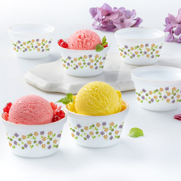 Larah by Borosil Delight Ice Cream Bowl Set