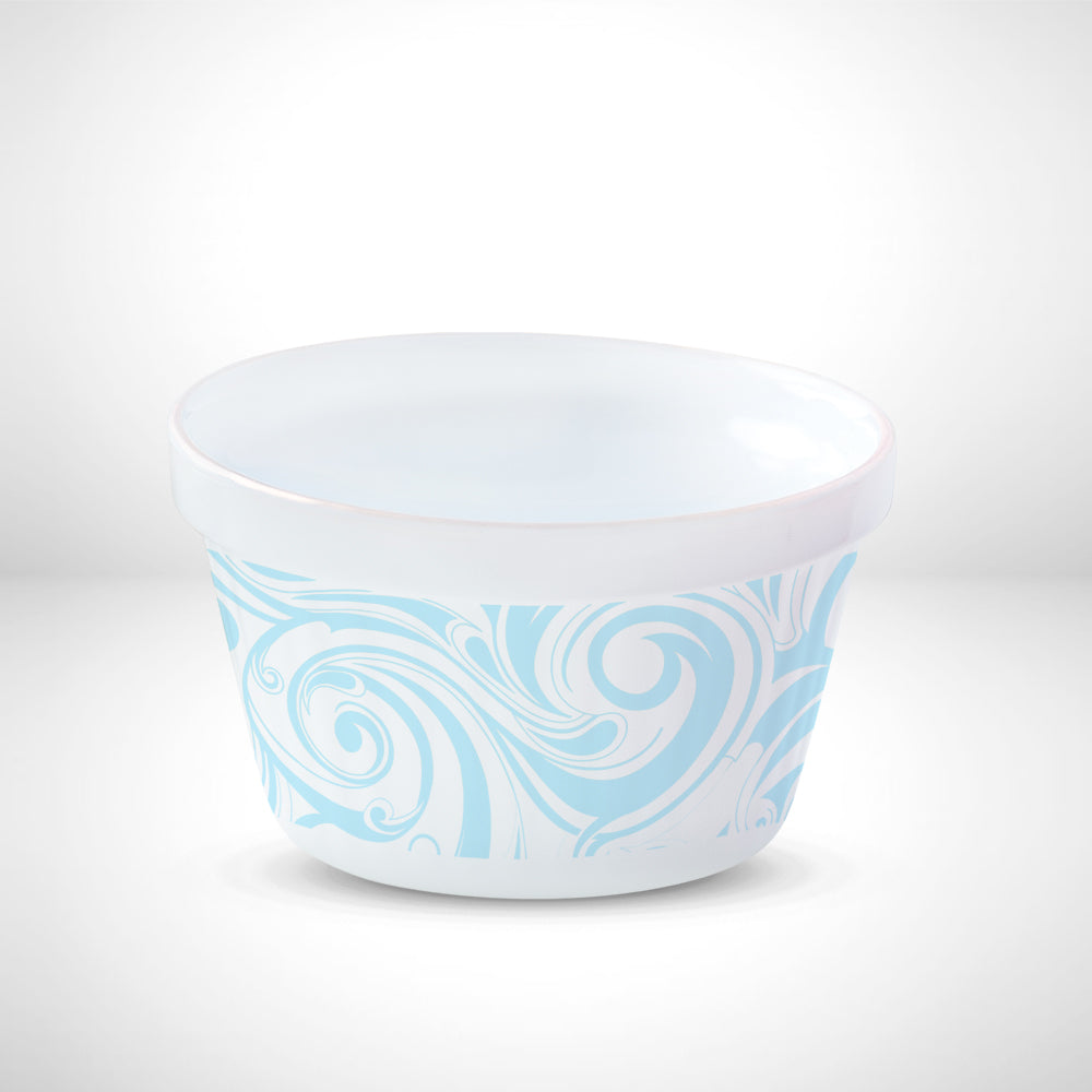 Larah by Borosil Frosty Blue Ice Cream Bowl Set