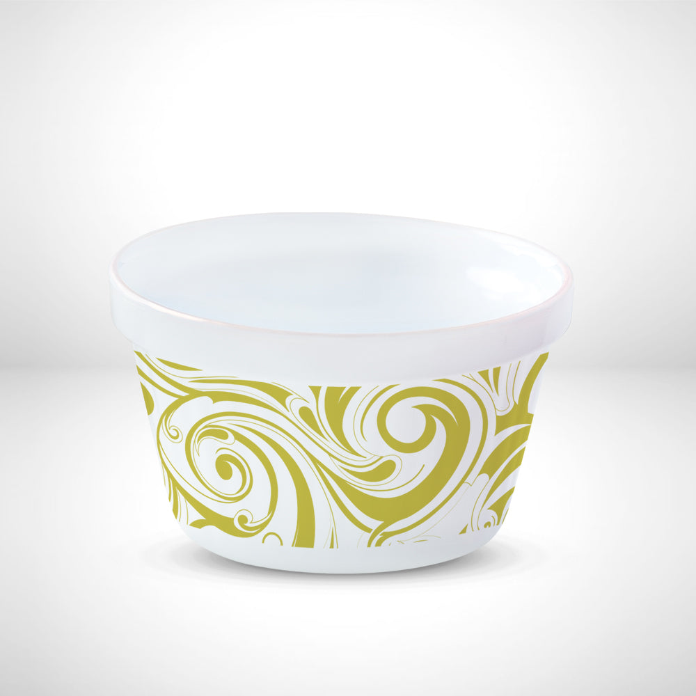 Larah by Borosil Frosty Green Ice Cream Bowl Set