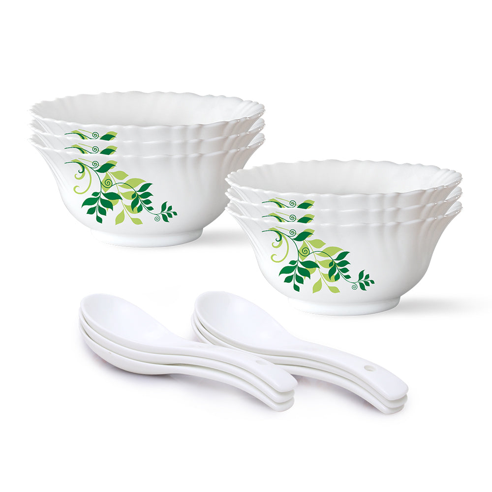 Larah by Borosil Fern Soup Bowl Set