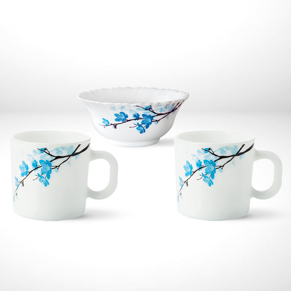 Larah by Borosil Mimosa High Tea Set