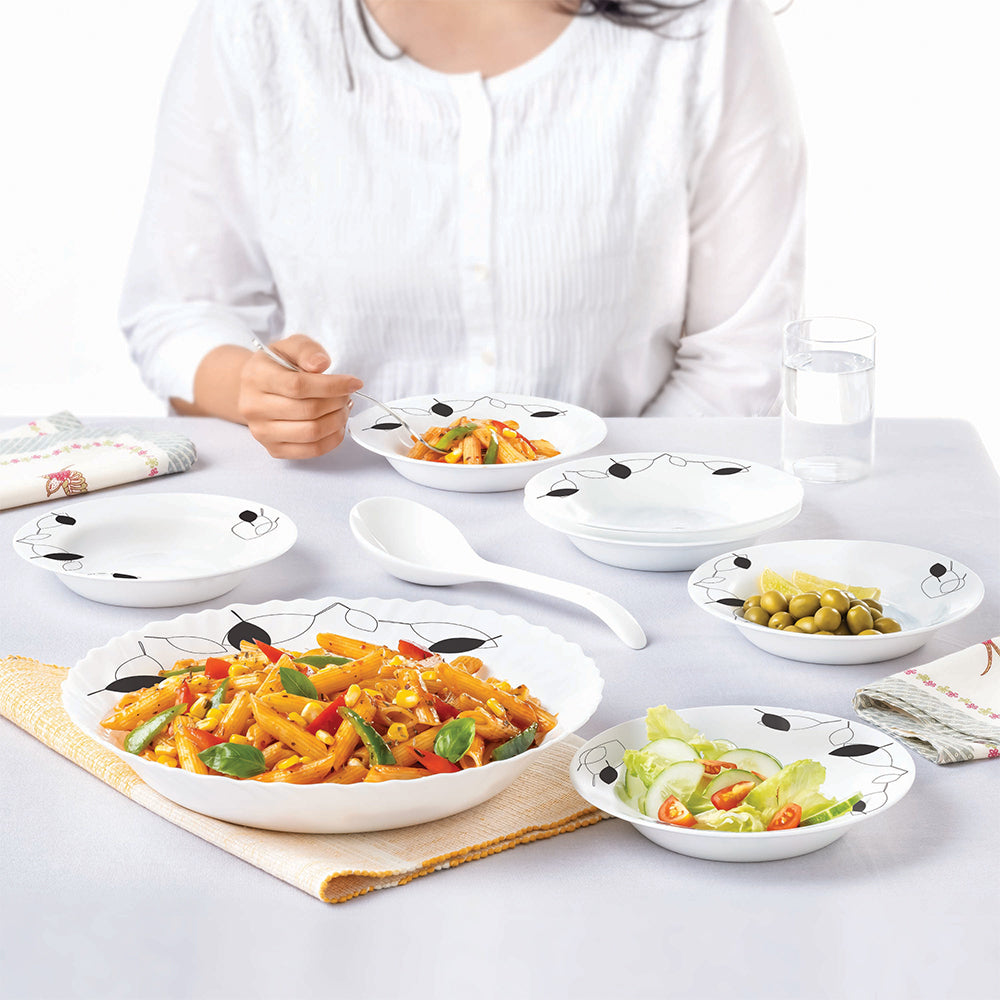 Larah by Borosil Shadow Pasta Set