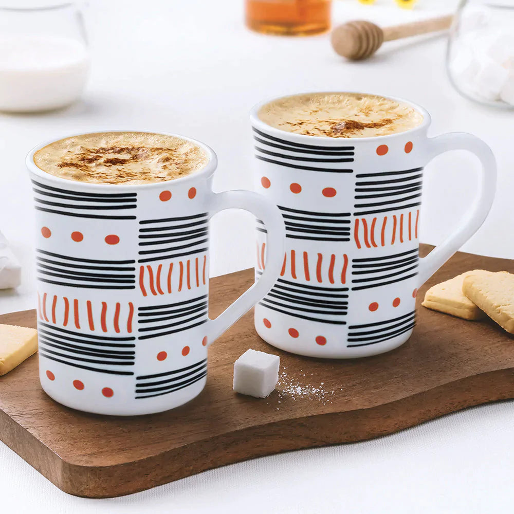 Larah by Borosil Doodle Mug Set