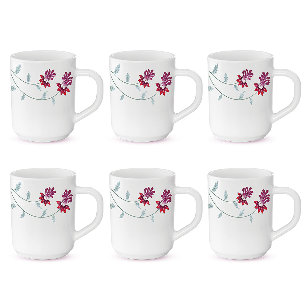 Larah by Borosil Flower Pot Mug Set