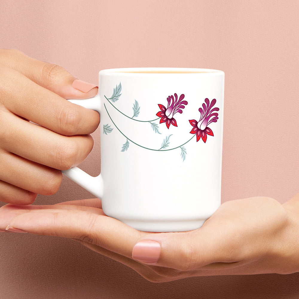 Larah by Borosil Flower Pot Mug Set