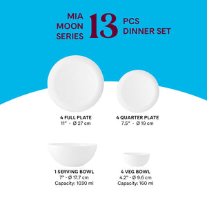 Larah by Borosil Mia Dinner Set