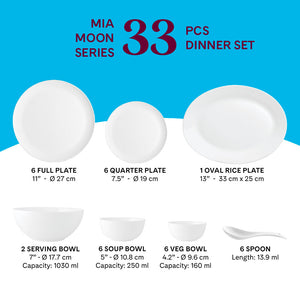 Larah by Borosil Mia Dinner Set