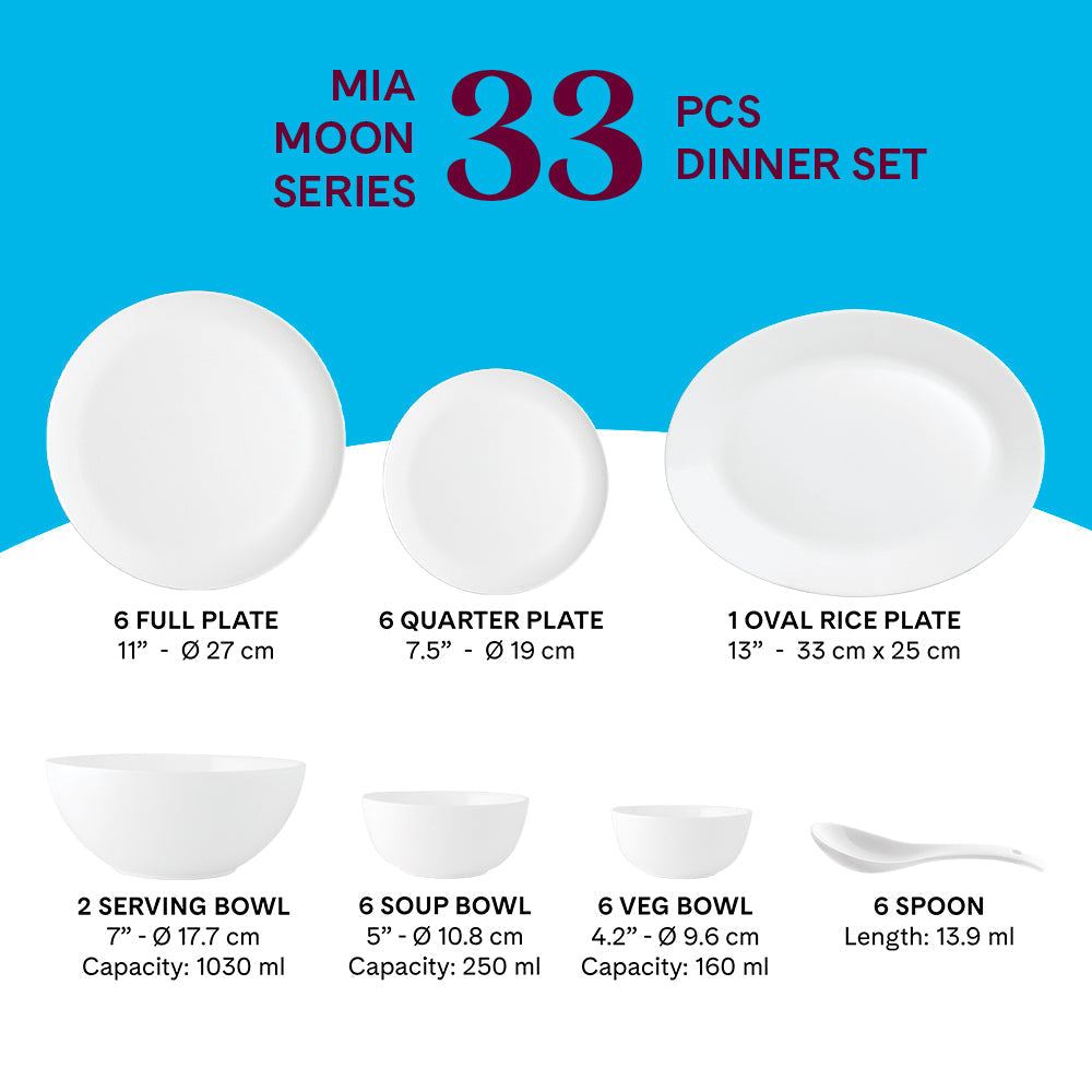 Larah by Borosil Mia Dinner Set