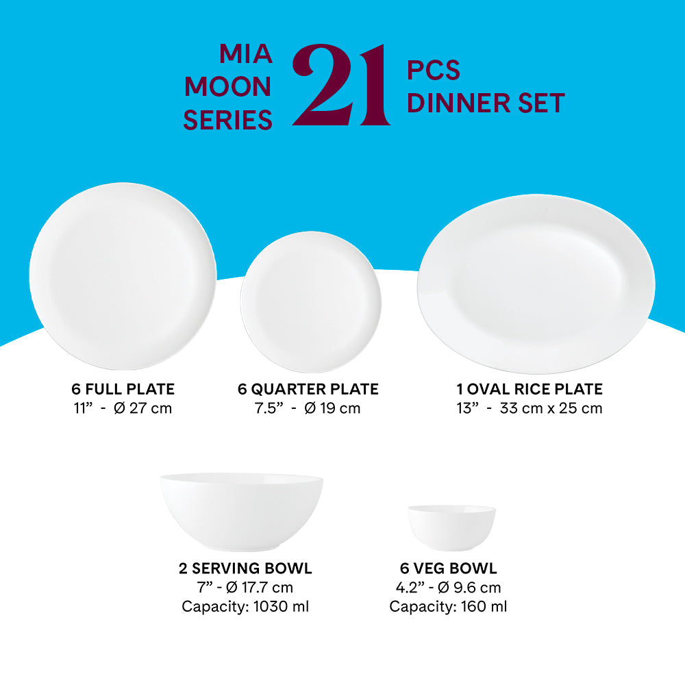 Larah by Borosil Mia Dinner Set