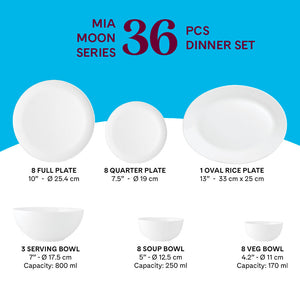 Larah by Borosil Mia Dinner Set