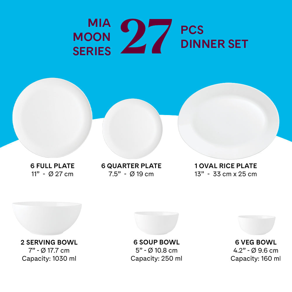 Larah by Borosil Mia Dinner Set