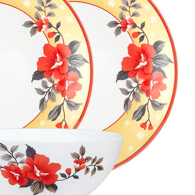 Larah by Borosil Pink Sapphire Dinner Set