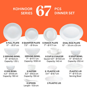 Larah by Borosil Ragina Dinner Set