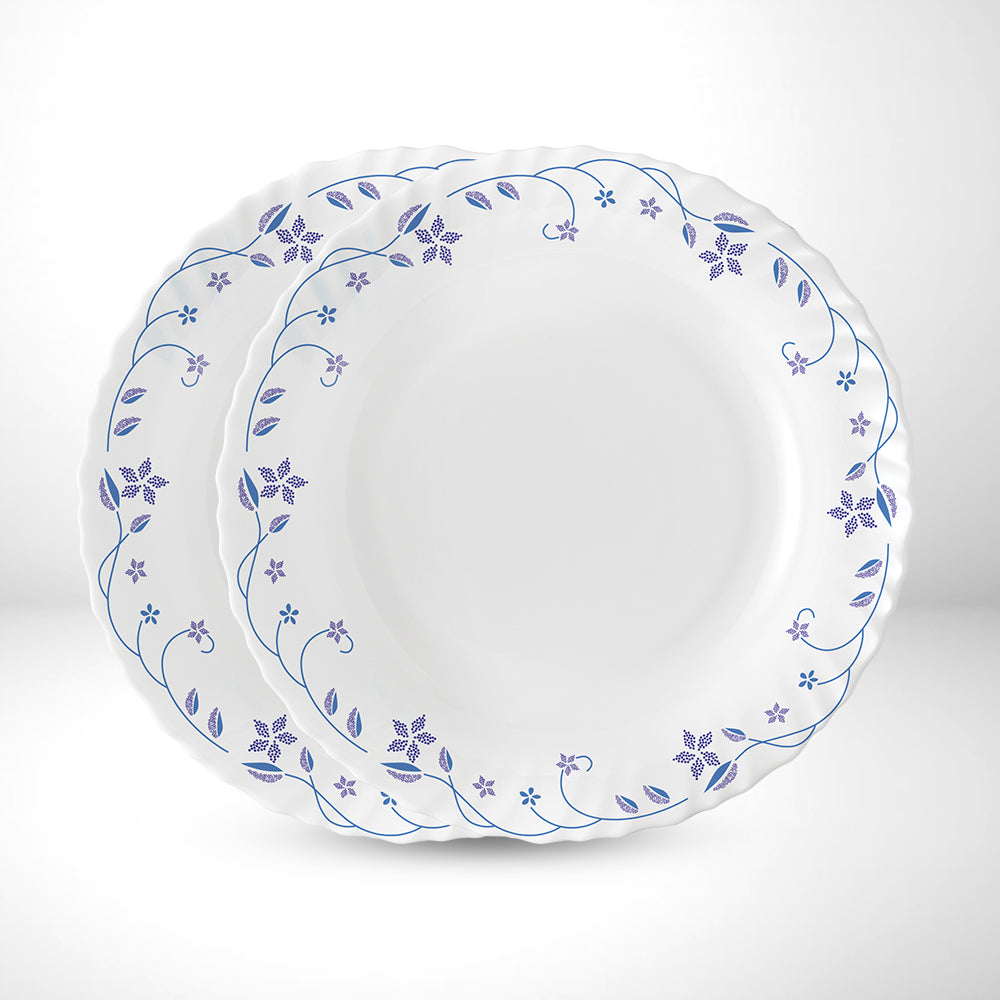 Larah by Borosil Flora Noodle / Soup Plate Set