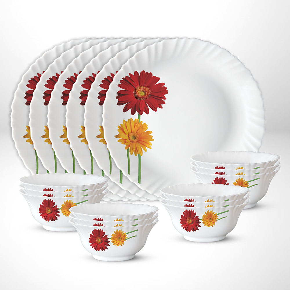 Larah by Borosil Zinnia Thali Set