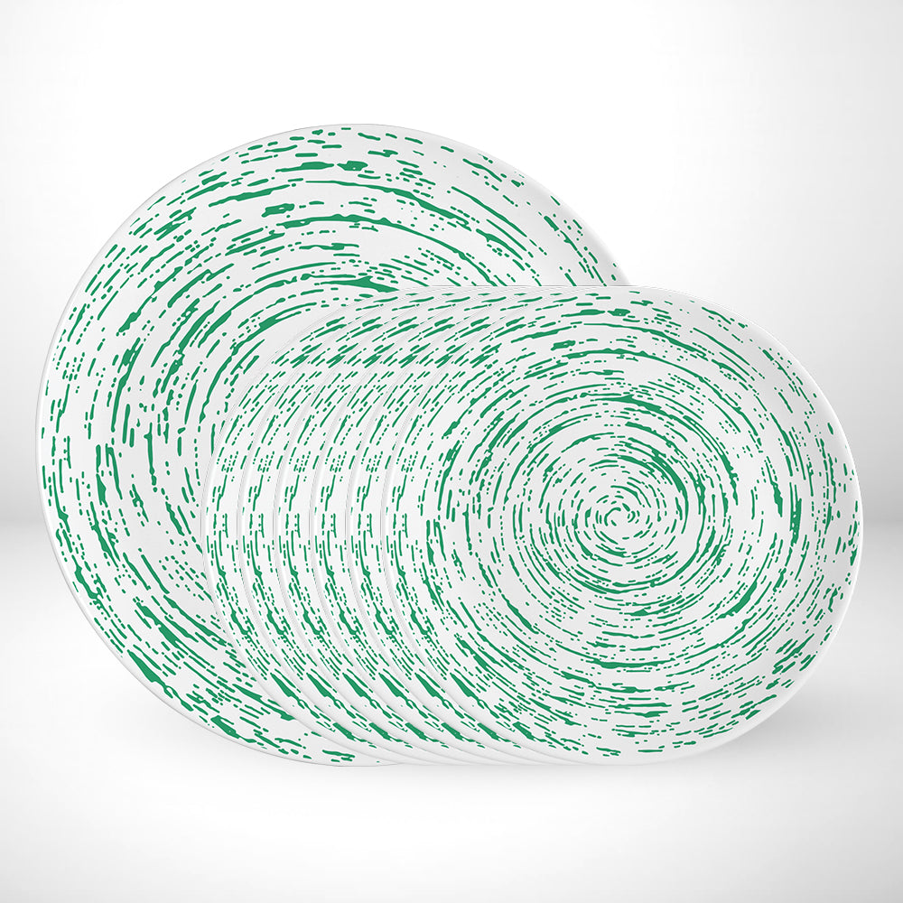 Larah by Borosil Green Nova Platter Set